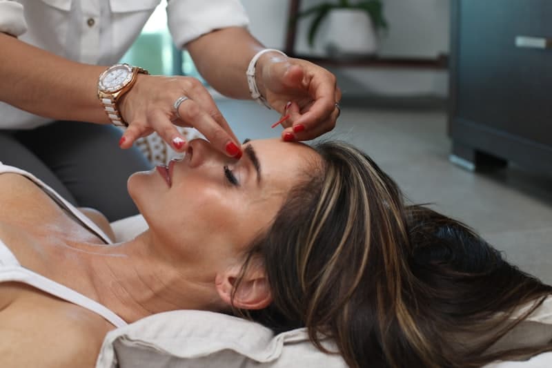 Aromatherapy massage oils at the spa