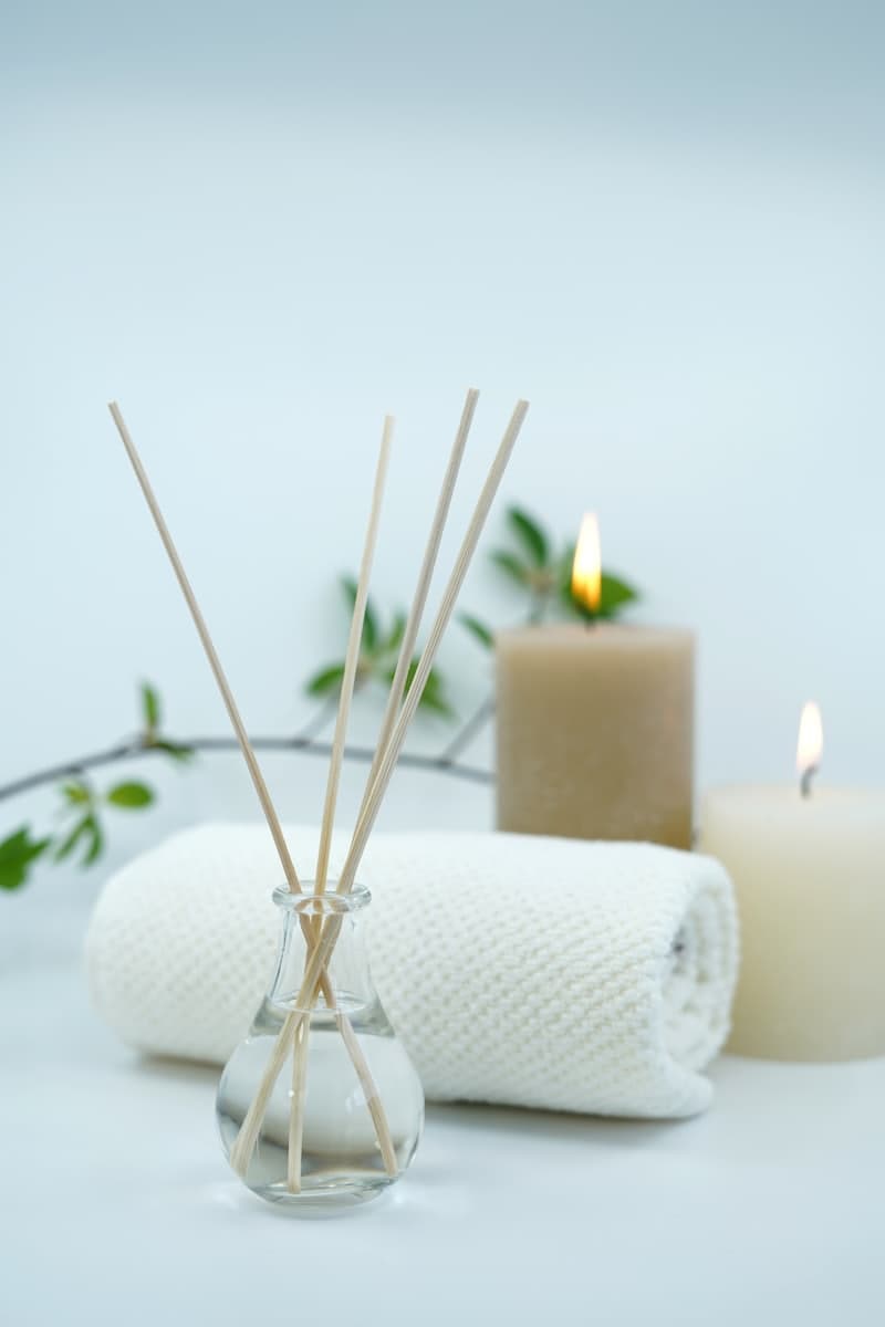 Fresh spa towels and wellness essentials